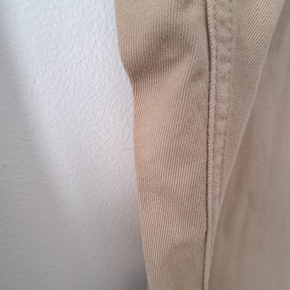 RM Williams Mens light Tan Cotton core straight leg high rise Trousers Size 38R - Picture 9 of 16